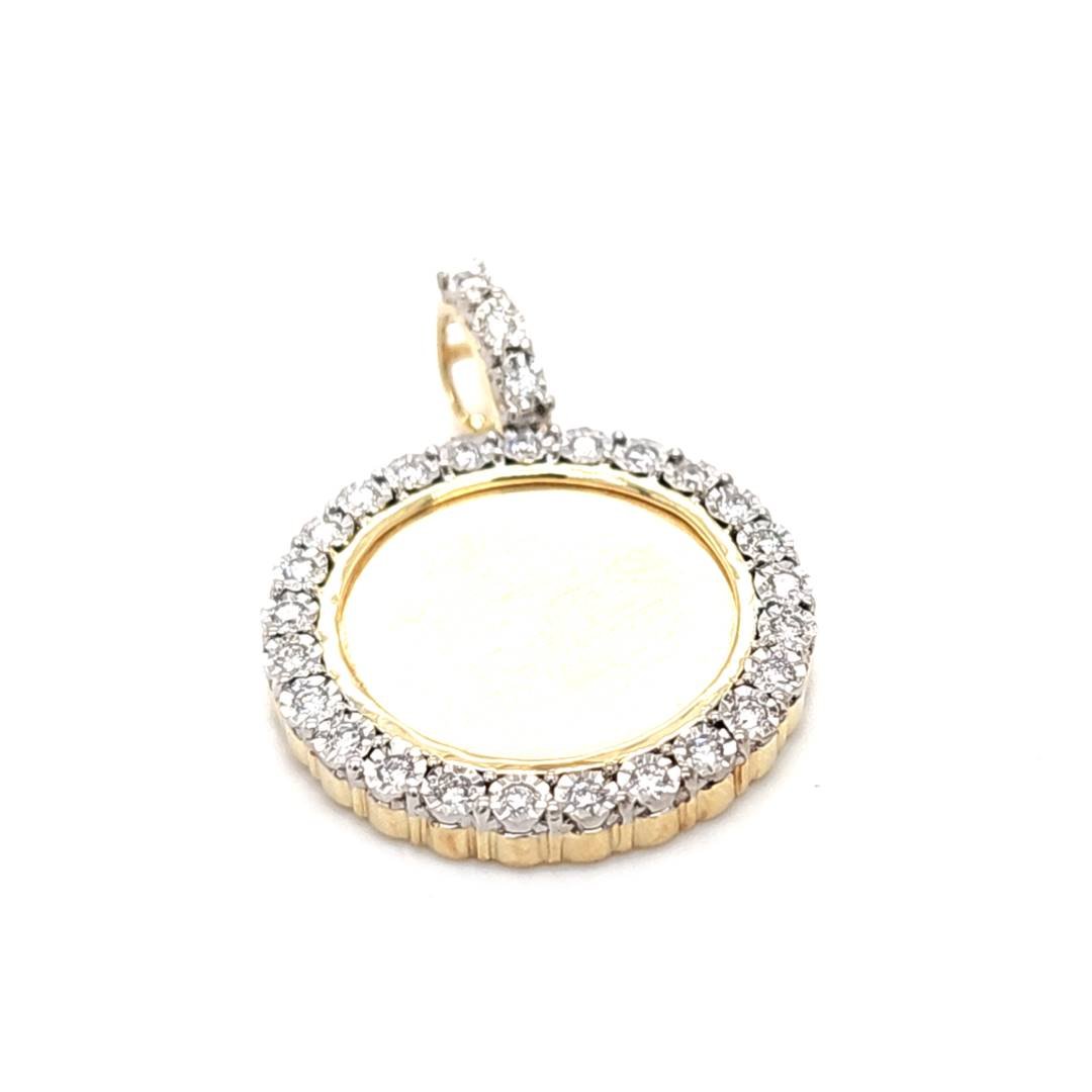 LG - 10K 0.25CT D-PENDANT RDS CERTIFIED WITH PLATE